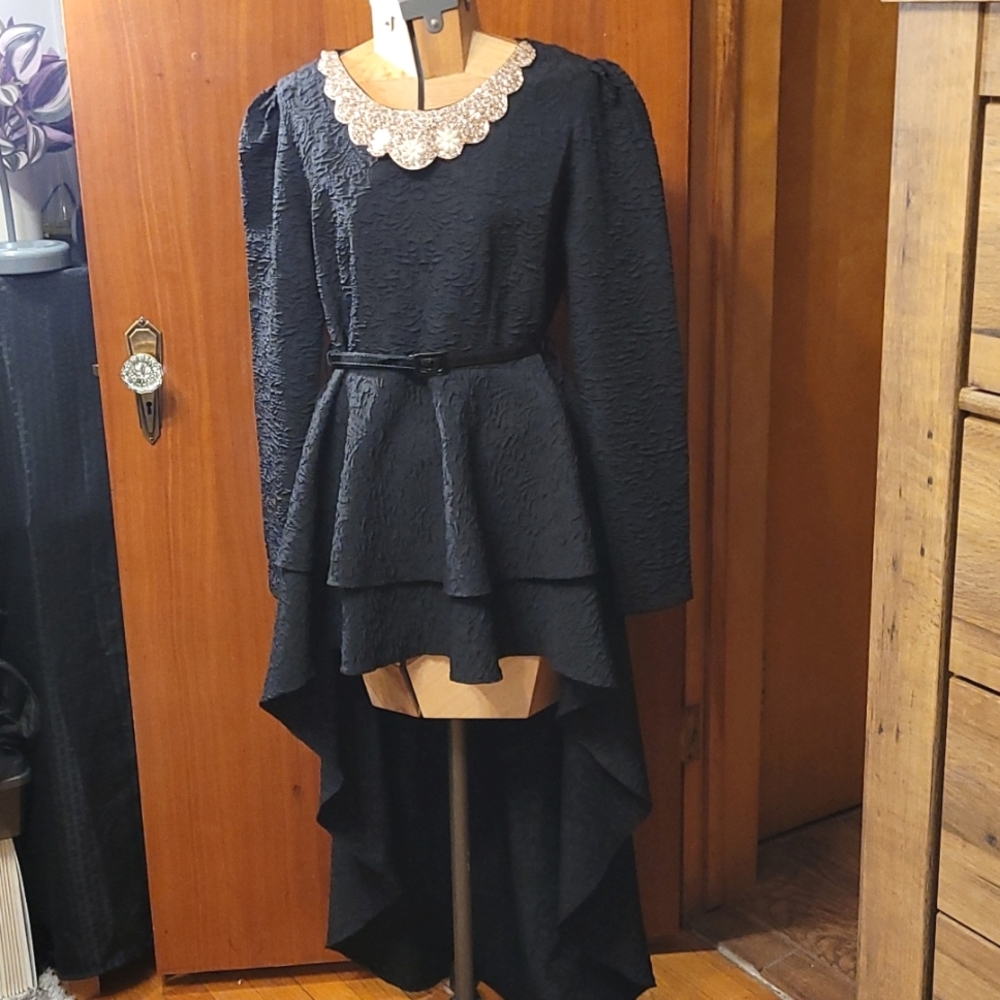 Custom-Made Elegant Hi-Low Shirt Dress